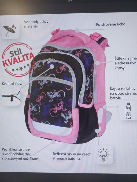 Skolska taska stil pre 1.stupen zs,