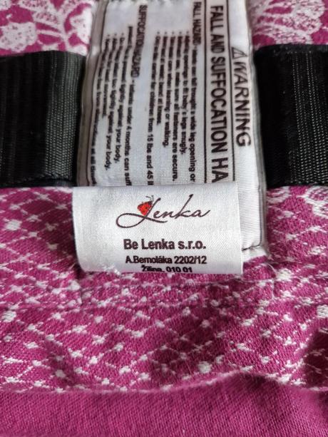 Nosič be lenka toddler berry krajka, be lenka