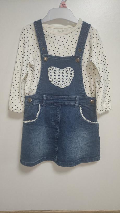 Riflové šaty s trakmi, topomini,92