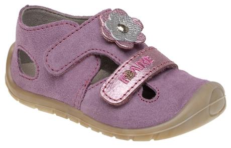 Fare bare - kožené sandálky fialové, fare,21 / 22