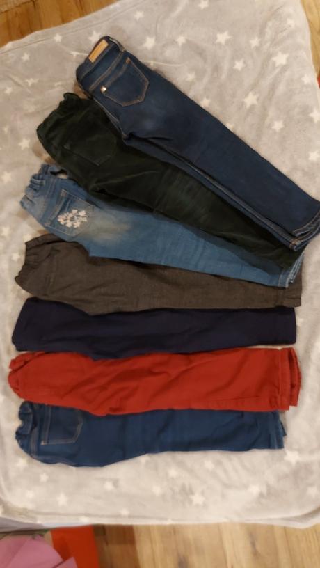 Lesklé krásne nohavice 116, h&m,116