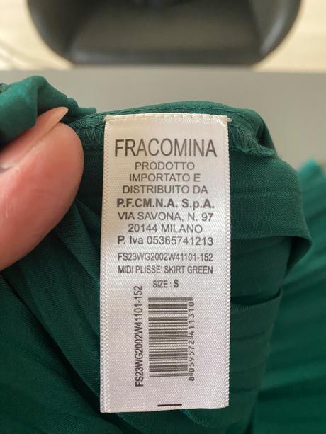 Sukna plisovaná, fracomina,s