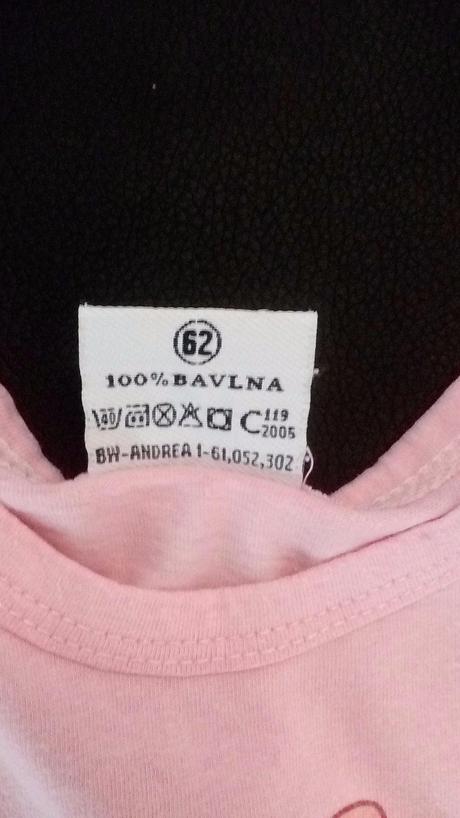 Body krátky rukáv, baby,62