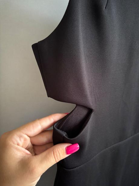 Čierne mini šaty, amisu,s