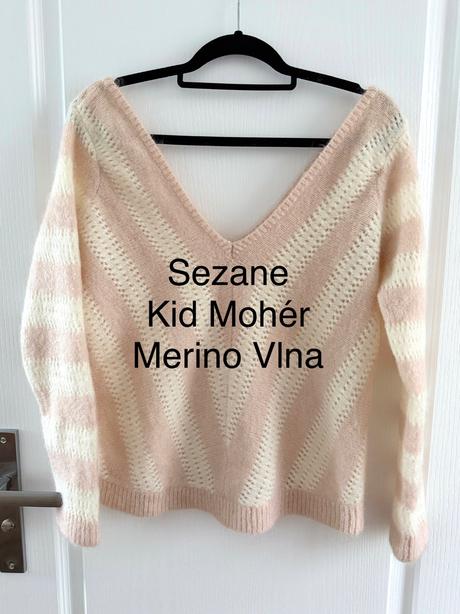 Vlnený sveter ariel francúzskej značky sezane, s