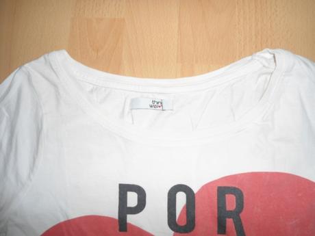 Biele tricko 3/4-ovy rukav, s