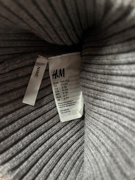 Rebrovana ciapka h&m, h&m,52