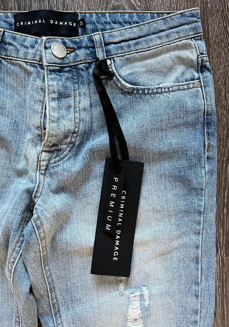 Džínsy criminal damage - xs/s, 34