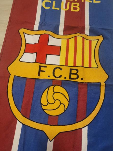 Osuška fc barcelona - použitá raz, 