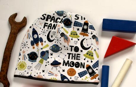 Na mesiac... úpletová dvojvrstvová čiapka, 74 - 146