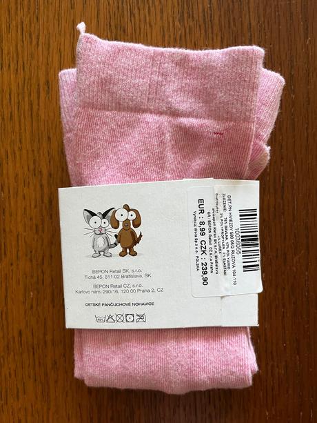 Pančušky bepon kids veľ. 104/110 nenosené, 104