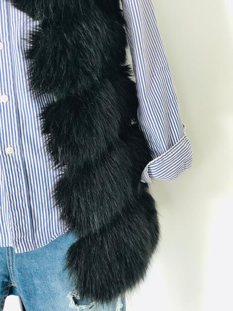 Nová kožušinová vesta viaceré farby - top kvalita, l - xxxl