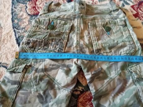 Zateplené maskáčové kapsáčové nohavice, next,104