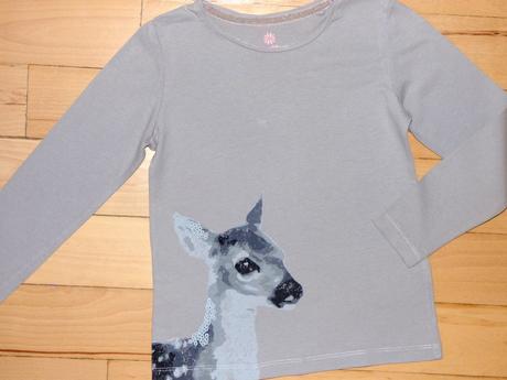 Srnkové tričko s dlhým rukávom, lupilu,122