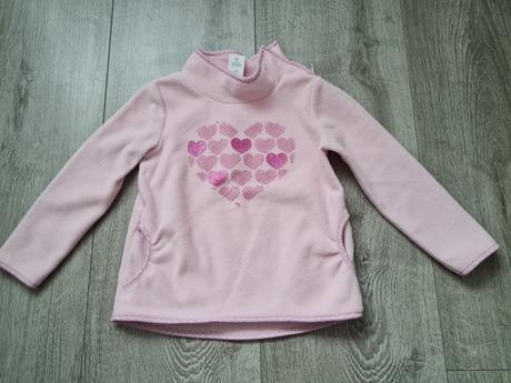 Teplá flisova mikina, palomino,104