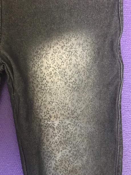 Jeansové legíny nohavice, s