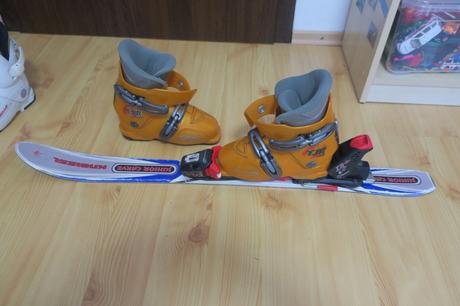 Lyže s viazaním, dľžka 80 cm pre 5-6 rokov, 80-89 cm