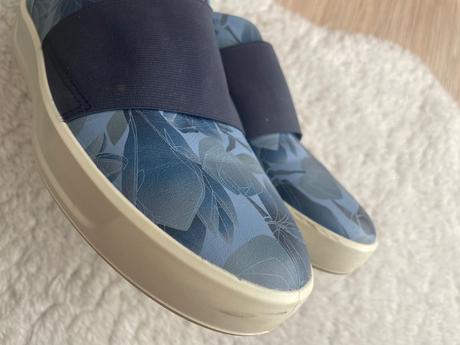 Modre kvetovane slip-on ecco, ecco,37