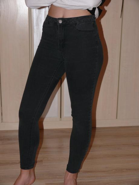 Skinny high waist rifle, sinsay,34