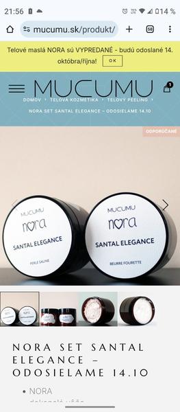 Má telové maslo od Nory dlhú vôňu?