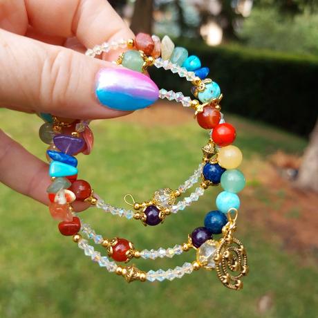 Čakrový náramok z minerálov - v harmónii, 