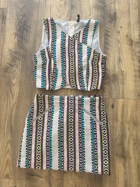 Komplet sukňa top, h&m,s