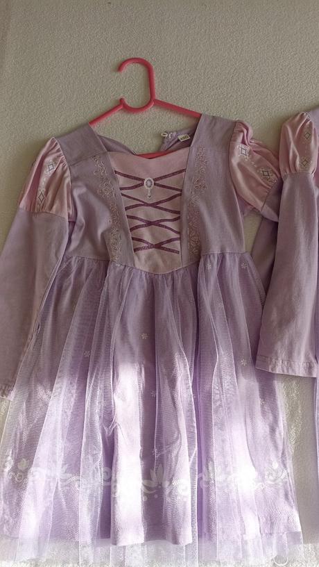 2x bavlnené šaty princezná vel. 116 a 122, 116