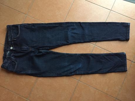 Chlapčenské rifle skiny fit, h&m,164