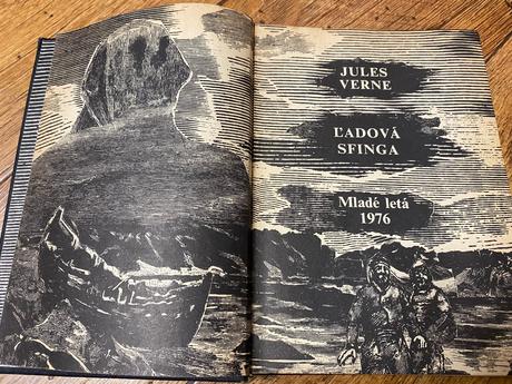 Stará kniha jules verne ľadová sfinga 1976,
