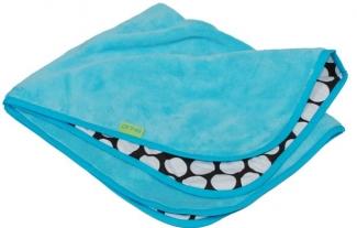 Pinkie deka turquoise dots, 