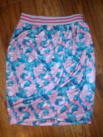 Sukňa potlač kapor, gate,s