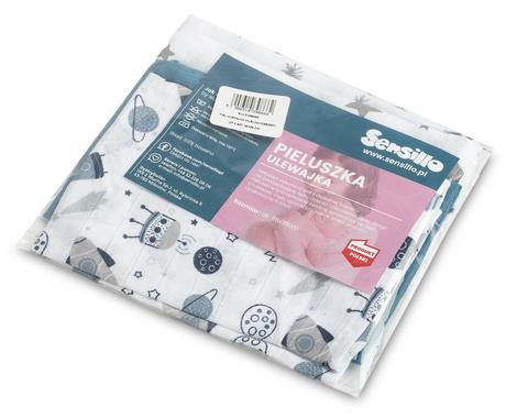 Sensillo plienočka mušelínova blue 35x35cm, 4ks,