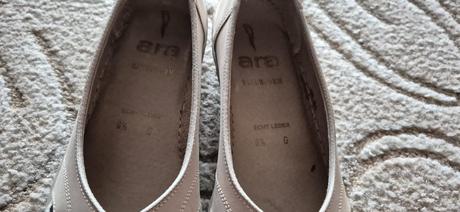 Kožené topánky/balerínky, ara,40