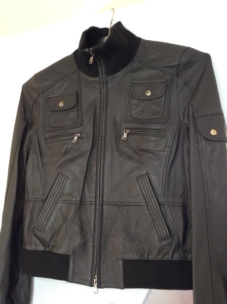 Kožená bunda z teľacej kože, l