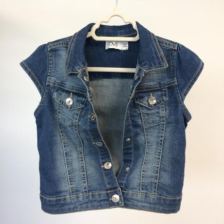 Vesta rifľová dievčenská ovs č.116, 5-6y, ovs,116