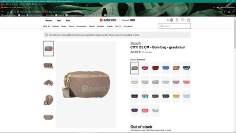 Crossbody - ľadvinka bench,