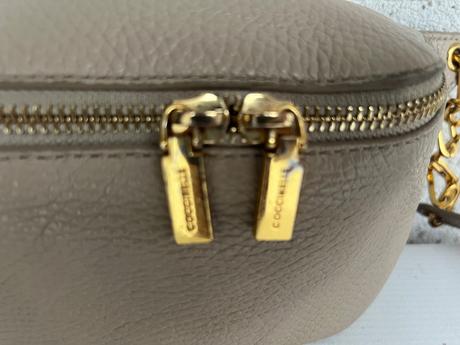 Coccinelle luxusna kozena belt bag ladvinka bezova, coccinelle