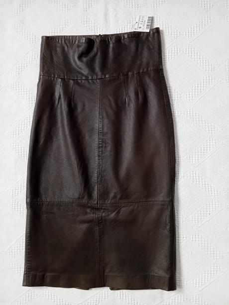 Dámska kožená sukňa zara - nová, zara,s