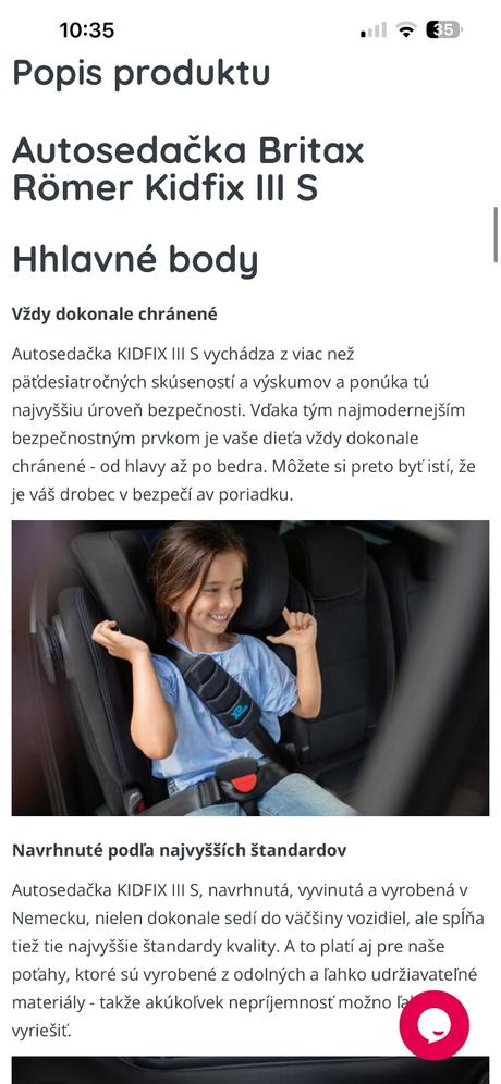 Britax römer kidfix iii s  15-36kg, 4-12 rokov, römer