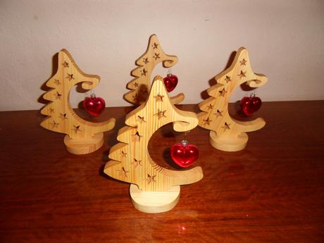 Nádherná vianočná drevená dekorácia, 