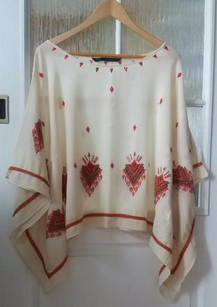 Vysivany top s koralikmi zara, zara,s