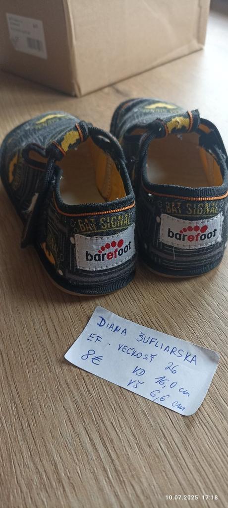 Papučky ef barefoot, 26