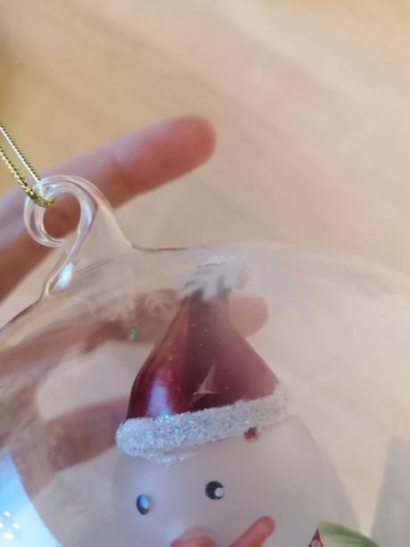 Vianočná guľa - snehuliak, 