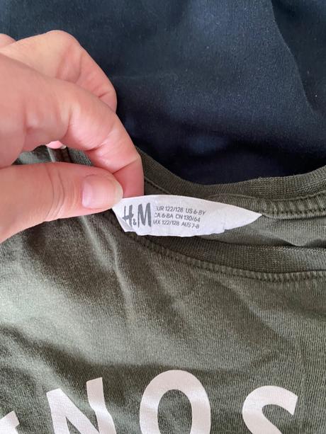 Tričká v.č. 122/128, h&m,122