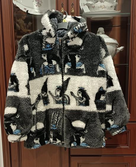 Extra teplá huňatá bundička, m