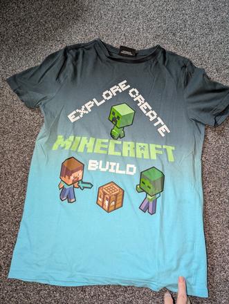 Málo nosené tričko minecraft, 152