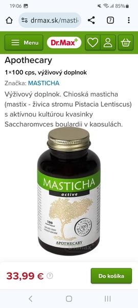 Máte skúsenosť s Chioským mastichovým doplnkom?