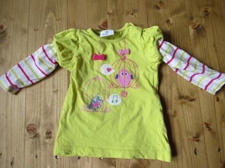 Tričko s vtáčikmi, topomini,80