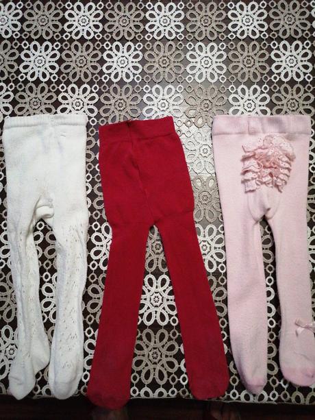 Dievčenské pančušky 62 (2-3m) 3ks, 62