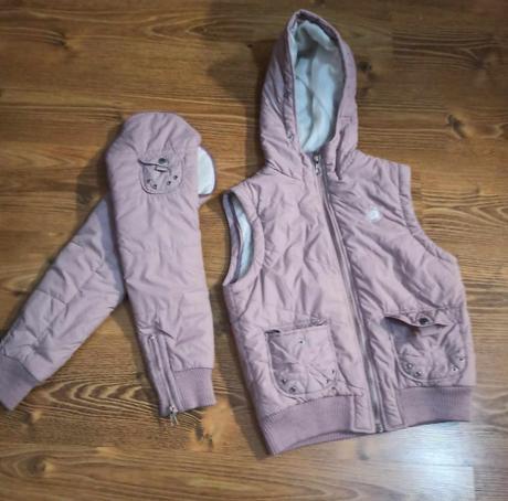 Bunda - 4 kombinácia (aj vesta) veľk.152/158, 158